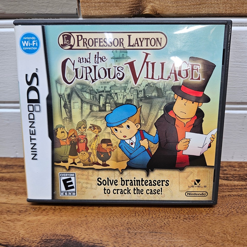 Professor Layton and the Curious Village Nintendo DS Game Case Manual